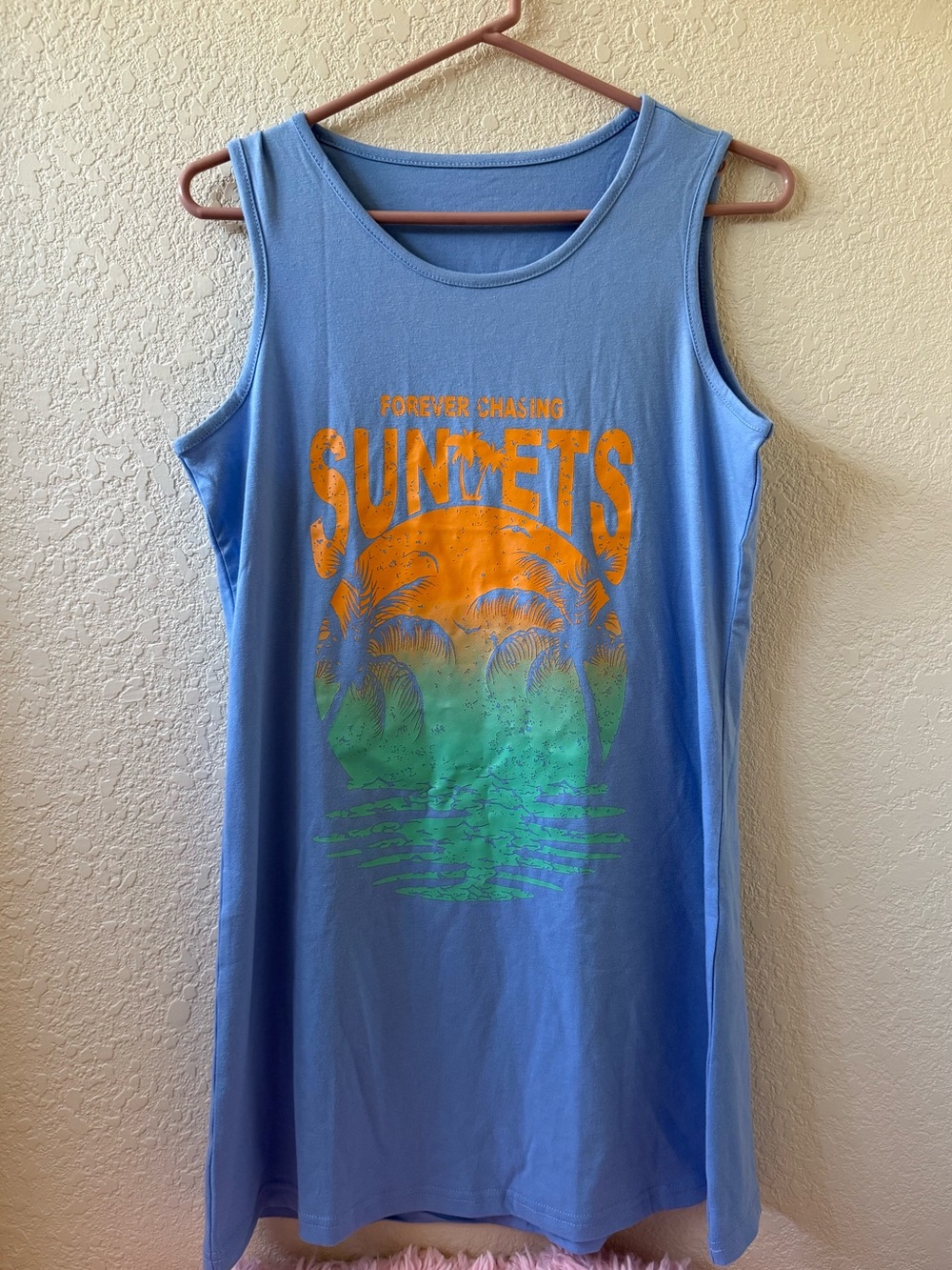 Chasing Sunsets Mini Dress Swim Coverup